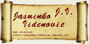 Jasminko Videnović vizit kartica